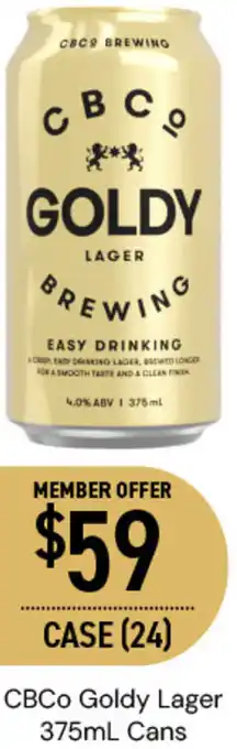 Dan Murphy's CBCO Goldy Lager offer