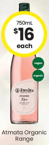 The Bottle O Atmata Organic Range offer