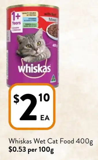 Foodworks Whiskas Wet Cat Food offer