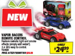 Autobarn Vapor racers remote control offer