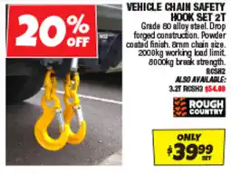 Autobarn Vehicle chain safety hook set 2t offer