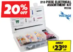 Autobarn 213 piece electrical assortment kit offer