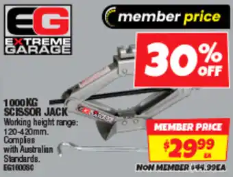 Autobarn Scissor jack offer