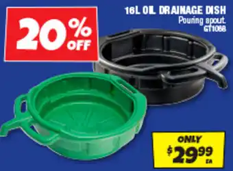 Autobarn ol drainage dish offer