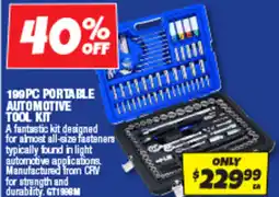 Autobarn 199 pc portable automotive tool kit offer