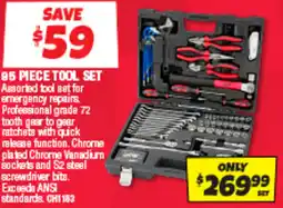 Autobarn 95 piece tool set offer