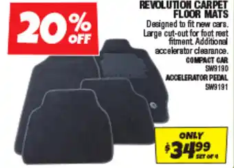 Autobarn Revolution carpet floor mats offer