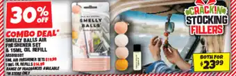 Autobarn Smelly balls air freshener set & oil refill offer