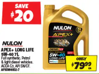 Autobarn APEX+ LONG LIFE 5W-40 offer