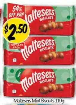 NQR Maltesers Mint Biscuits 110g offer