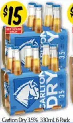 NQR Carlton Dry 3.5% 6 Pack offer