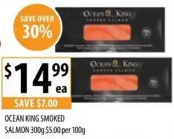 Supabarn Ocean king smoked salmon offer