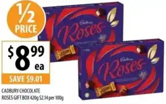 Supabarn Cadbury chocolate roses gift box offer