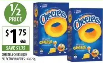 Supabarn Cheezels cheese box selected varieties offer