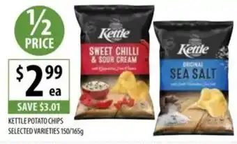 Supabarn Kettle potato chips selected varieties offer