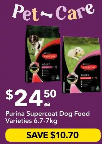 Ritchies Purina Supercoat Dog Food Varieties offer