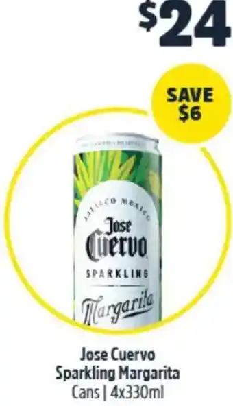 BWS Jose Cuervo Sparkling Margarita offer