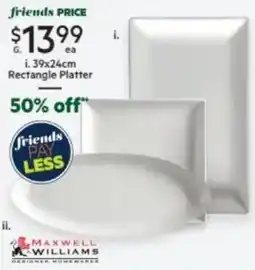 Harris Scarfe 39x24cm Rectangle Platter offer