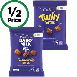 Woolworths Cadbury Chocolate Bites 120-150g offer