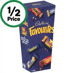 Woolworths Cadbury Favourites 820g offer