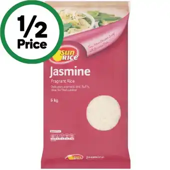 Woolworths SunRice Jasmine Fragrant Rice 5 kg offer