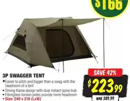 Aussie Disposals 3p swagger tent offer