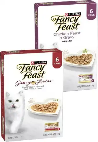 Coles Fancy Feast Cat Food 6x85g offer