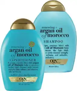 Coles Ogx Argan Oil of Morocco Shampoo or Conditioner 385mL offer