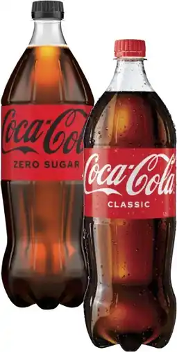 Coles Coca-Cola Soft Drink 1.25 Litre offer