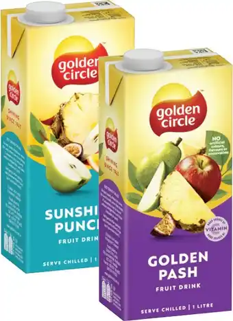 Coles Golden Circle Tetra Juice 1 Litre offer