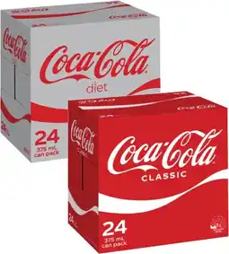 Coles Coca-Cola Soft Drink 24x375mL offer