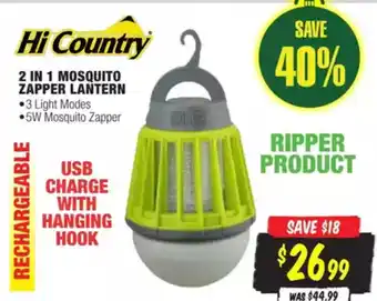 Aussie Disposals 2 in 1 mosquito zapper lantern offer