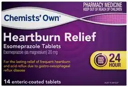 Discount Drug Stores Chemists’ Own Heartburn Relief 14 Tablets offer