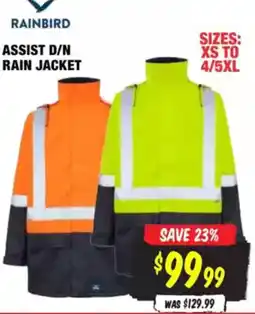 Aussie Disposals Assist d/n rain jacket offer