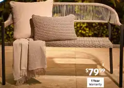 ALDI Rope Effect Rattan Bench offer