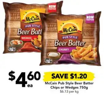 Drakes McCain Pub Style Beer Batter Chips or Wedges offer