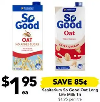 Drakes Sanitarium So Good Oat Long Life Milk offer