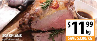 Supabarn Legs of Lamb offer