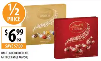 Supabarn Lindt Lindor Chocolate Gift Box 147/150g offer