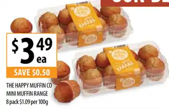 Supabarn The Happy Muffin Co Mini Muffin 100g offer