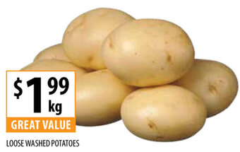 Supabarn Loose Washed Potatoes offer