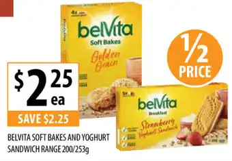 Supabarn Belvita Soft Bakes and Yoghurt Sandwich Range 200g/253g offer