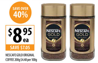 Supabarn Nescafe Gold Original Coffee 200g offer