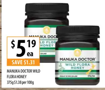 Supabarn Manuka Doctor Wild Flora Honey 375g offer