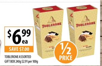 Supabarn Toblerone Assorted Gift Box 240g offer