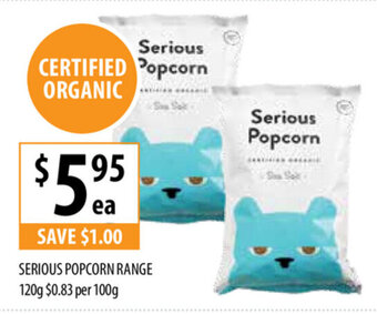 Supabarn Serious Popcorn Range 120g offer