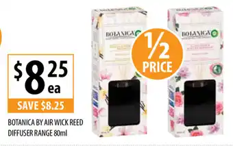 Supabarn Botanica by Air Wick Reed Diffuser Range 80ml offer