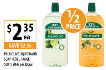 Supabarn Palmolive Liquid Hand Soap Refill Range 500ml offer
