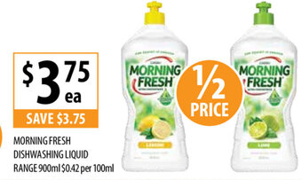 Supabarn Morning Fresh Dishwashing Liquid 900ml offer