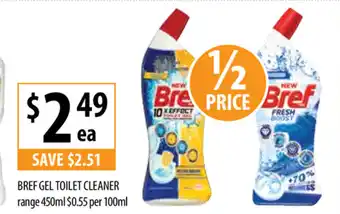 Supabarn Bref Gel Toilet Cleaner Ranger 450ml offer